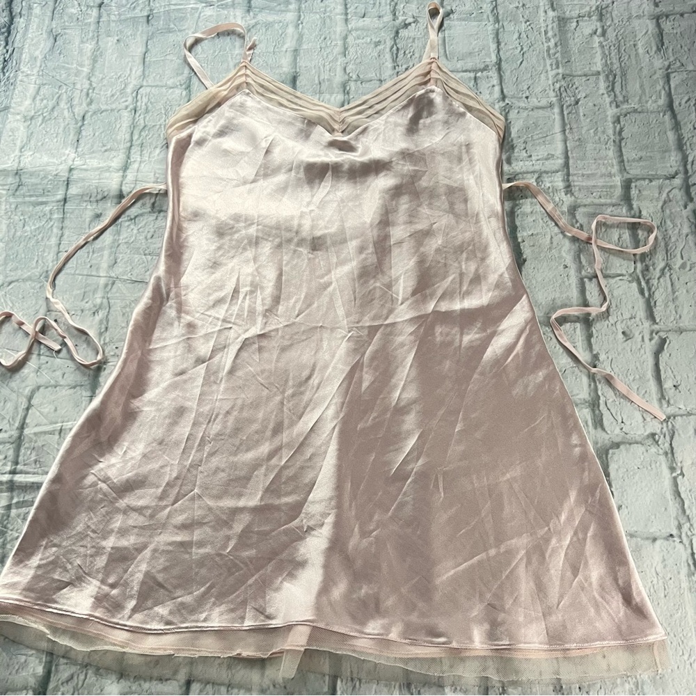 Vera Wang Slip Night Gown Pink